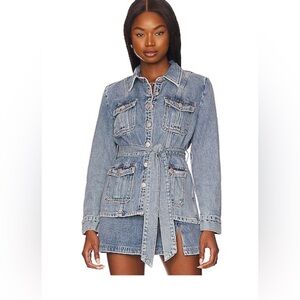 Amanda Uprichard Greyson Jacket in Caspian Lg